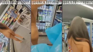 Luana Kazaki Desnuda Completa en el Supermercado