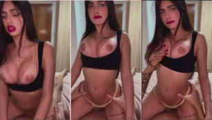 Brenda Trindade sin ropa montando un pene