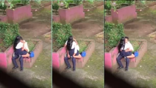 Alumnos teniendo relaciones sexuales en el patio de la escuela