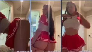 Jailyne Ojeda sexy en ropa interior de colegial