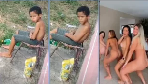 Bailando desnudo de forma hermosa en Brasil