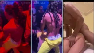 Santana Barber Shop comparte otro video explícito en el que aparece con una de sus bailarinas