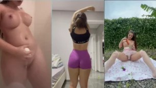 Adria Marcela mostrando su cuerpo en varios videos sin ropa