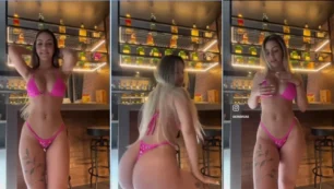 Bruna Iork, la nena de OnlyFans, bailando con un bikini súper sexy resaltando sus curvas