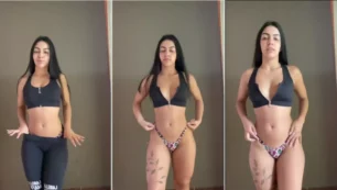 Bruna Iork, musa de OnlyFans, luciendo bikini y luciendo su impecable culo