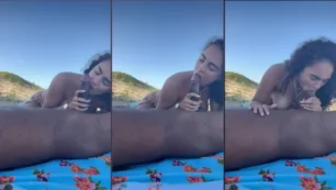 Erica Moraes, la juguetona joven, disfrutando del sexo oral con su pareja negra bien dotada