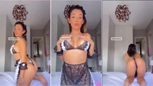 Jessica Pacheco, famosa por sus picantes fotos, publicó sensual video luciendo un disfraz de mucama