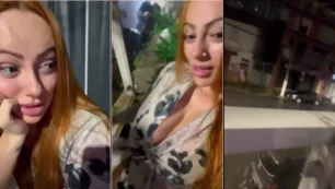 Jessica Patez mostrando su privacy afuera a cualquiera que esté cerca