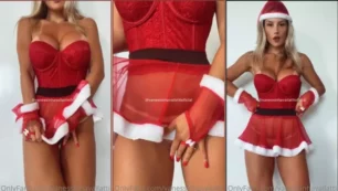 La rubia Vanessinha Vailatti sensualiza a Papá Noel con atrevidas braguitas