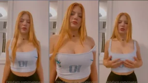 Maitê Sasdelli mostrando sus hermosas tetas fuera de la blusa