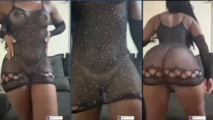 Marinara Melo luce un vestido transparente, sin bragas debajo