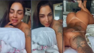 Monique Bertolini haciendo videos sensuales mostrando todo sin ropa