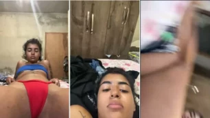 Raiany Keise haciendo un live con las bragas metidas en su coño caliente