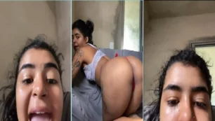 Raiany Keise luce ajustadas bragas rojas resaltando su hermoso culo