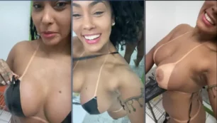 ¡Rosiane Pinheiro luciendo un sexy bikini bronceado