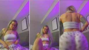 Jen Bretty bailando en pijama y haciendo mucho twerking