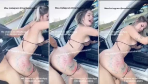 Mari Ladeira, famosa de OnlyFans, tiene sexo caliente con una pareja muy gruesa al costado de la carretera