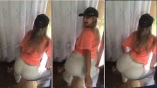 Sarah Estanislau luce su desnudez y baila sensualmente