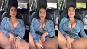 Steffy Moreno gastando una broma en el auto de uber