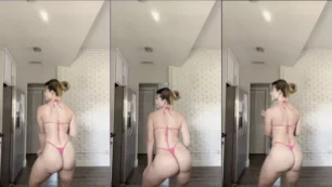 La hottie Gaby de Paula presume bailando, balanceándose en bikini mostrando todo su trasero