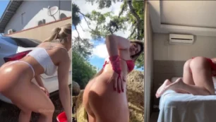 Micha Vargas es esa maravillosa y atrevida nena OnlyFans mostrando su culo en tanga