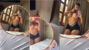 Micha Vargas, la bombón culona grabó un vídeo en su habitación luciendo sus deliciosas tetas