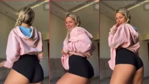 Con shorts muy cortos y un look irresistible, Natalia Valente baila de forma súper sensual