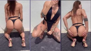 Flavia Oliver se desnuda tocándose y divirtiéndose con su cuerpo y disfrutando mucho