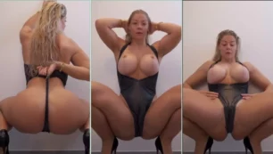 Mia Sand de OnlyFans con lencería puesta dentro de su zona íntima