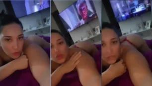 Mira a la celebridad Cléo Silva bailando con un culo respingón y bragas bien ajustadas