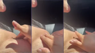 Morgana Soll grabando un vídeo amateur gratis en OnlyFans, divirtiéndose en el asiento de su coche