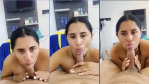 Roberta Lipa le hace sexo oral a un chico y se traga todo el esperma