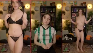 Se filtró un video de Lilmochidoll haciendo un striptease con sus pechos al descubierto