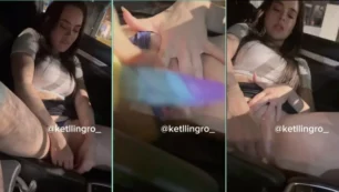 Video Leaked muestra a Ketlin Groisman divirtiéndose con un juguete en el auto, en un lugar público