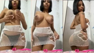 Eduarda Lima luce un outfit súper sensual mostrando sus enormes tetas