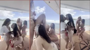 Kinechan y sus amigas se deleitan desnudas en el yate de Rico