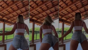 Karlyane Menezes, la sensual brasileña, baila con pasión al ritmo del funk y se mueve con ardor