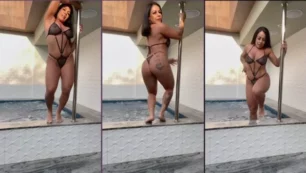 Melissa Pitanga haciendo pole dance para la persona que le gusta en el motel