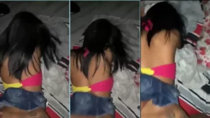 Eduarda Lima follando caliente sin condón a cuatro patas para la seductora morena