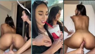 Sophia Leone y su amiga comparten una polla