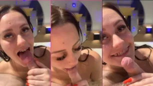 Mamada amateur Euadudsss follando oral caliente en la bañera