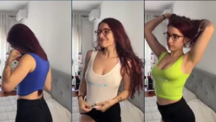 Una influencer superconocida y atractiva luciendo su cuerpo en las redes sociales