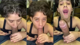 Vídeo de Fadynha dándole una buena follada oral a una gran polla