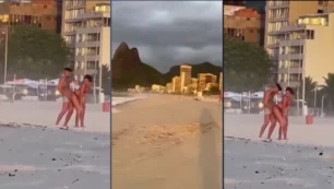 Pareja está atrapada en video aficionado durante las relaciones íntimas en la playa de Río de Janeiro