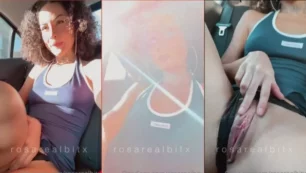 Rosa Real Bitx es atrapada mostrando su coño en el auto de Uber en un video amateur