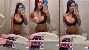 Tati Formento compartió un video donde se ve reflejada mostrando su pecho frente al espejo