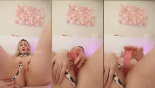 Vídeo amateur de la rubia Rafaela Nery masturbándose con un juguete en el coño