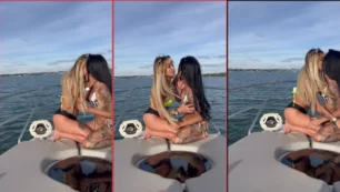 Vídeo casero de Divinskull divirtiéndose con una amiga morena frente al barco