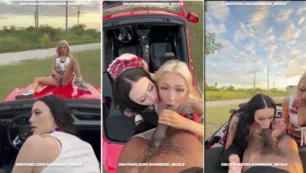 Vídeo de trío con Auhneesh Nicole filtrado mientras tienen relaciones íntimas en el coche