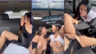 Manuela Muñoz y Kathrin se involucran en actividades íntimas en el auto